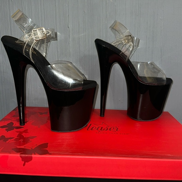 Pleaser Shoes - Pleaser: black 8 inch size 8 Flamingo-808